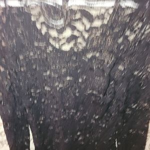 BKE black lace long sleeve NWT